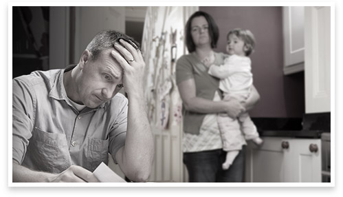 Stressed family