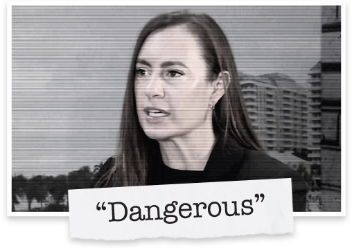 Emily saying &ldquo;Dangerous&rdquo; on WPTV News